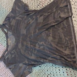 A shirt with cuts on the arm